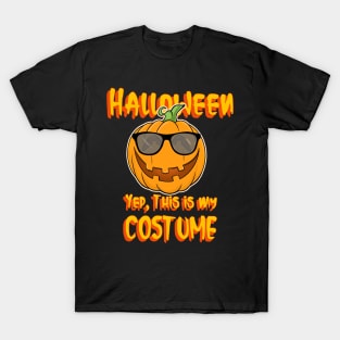 Halloween Funny Pumpkin This is my Costume T-Shirt